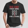 Chef Finding Immer Eine Lösung Chef T-Shirt Lustige Geschenke