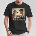 Chess Match Of Wits Mans Dog T-Shirt Lustige Geschenke