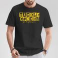 Childhood Cancer Awareness Tackle Childhood Cancer Football T-Shirt Unique Gifts