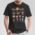 Cibo Asiatico Giapponese Ramen Wasabi Tamago Kawaii Otaku Maglietta Regalos divertidos