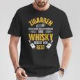 Cigar Whisky Whiskey Smoking Slogan T-Shirt Lustige Geschenke