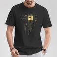Circuito De La Computadora Cpu Core Chip Electronics Camiseta unisex Regalos divertidos