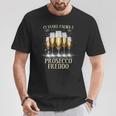 Ciuole Calma E Prosecco Freddo Idea Motivazionale Ironica Con Collo A Maglietta Regalos divertidos