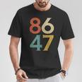 Classic Vintage 80S Style 86 47 Anti Trump T-Shirt Unique Gifts
