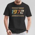 Classico 1972 Originaleintage Compleanno Est 1972 Edizione Maglietta Regalos divertidos