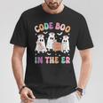 Code Boo In The Er Nurse Nursing Ghost Halloween Costume T-Shirt Unique Gifts