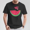 Cœur De Pastèque Amusant Pour Les Amateurs De Pastèques T-Shirt Cadeaux drôles
