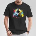 Cool Kart In Colorato Splash Per Gli Amanti Dei Go Kart Maglietta Regalos divertidos