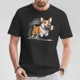 Corgi Hund Spielt Fußball Spieler Sport T-Shirt Lustige Geschenke