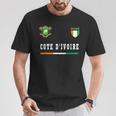 Cote D'ivoire Da Calcio Con Bandiera Maglietta Regalos divertidos