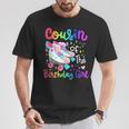 Cousin Of The Birthday Girl Skater Roller Skate Family Party T-Shirt Personalized Gifts