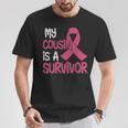 My Cousin Is A Survivor Breast Cancer Support Squad T-Shirt Personalized Gifts