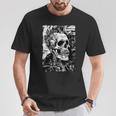 Crâne De Motard Graffitiintage Horreur Punk Crâne T-Shirt Cadeaux drôles