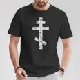 Croix Russe Grecque Byzantine Orthodoxe T-Shirt Cadeaux drôles