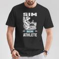 Cuffieirtuali Sim-Racing Athleter Sim Racing Gamer Maglietta Regalos divertidos