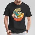Cute Kawaii Cat Ramen Bowl Japanese Anime Panda Dog Noodle T-Shirt Personalized Gifts