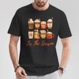 Da Hangout Tis The Season Pumpkin Spice Lovers Team Maglietta Regalos divertidos