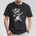 Dabbing Zebra Zebra On Dabben Zebra T-Shirt Lustige Geschenke