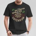 Dart Player Am Liebsten Spiele Ich Untertenrum T-Shirt Lustige Geschenke