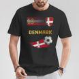 Denmark Football Pride Danish Flag Football Retro Jersey T-Shirt Lustige Geschenke