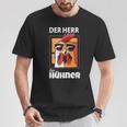 Der Herr Der Hühner Landwirt Bauer T-Shirt Lustige Geschenke