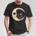 Dia De Los Muertos Cat & Moon Sugar Skull T-Shirt Lustige Geschenke