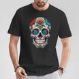 Dia De Los Muertos Decorative Mexican Head Sugar Skull T-Shirt Lustige Geschenke