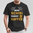 Dieser Schiri Needs Coffee Referee Referee Schiri T-Shirt Lustige Geschenke