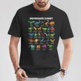 Dinosaur Types Alphabet A-Z Dino Abc T-Rex Dinosaur T-Shirt Lustige Geschenke