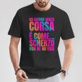 Divertente Corsa Scritta Ironica Tie Dye Humor Sport Maglietta Regalos divertidos