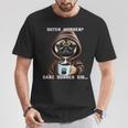 Dog Guten Morgen Ganz Dünne Eis Pug Women's Coffee T-Shirt Lustige Geschenke