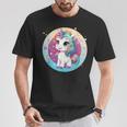 Dolce Unicorno In Mezzo A Stelle Colorate Maglietta Regalos divertidos