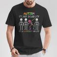 Donna Autism Consapevolezza Dabbing Regalo Autismo It's Not A Disability Con Collo A Maglietta Regalos divertidos