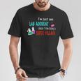 Donna Lab Accident Superillain Science Geek Graphic Con Collo A Maglietta Regalos divertidos