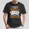 Doppelkopf Slogan T-Shirt Lustige Geschenke