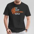 Eat Sleep Basketball Repeat Basketball Coach Sport T-Shirt Unique Gifts