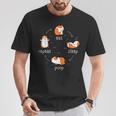 Eat Sleep Poop Repeat – Cavy Lover Cochon D'inde Rongeur T-Shirt Cadeaux drôles