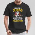 Echte Jungs Sind Feuerwehr T-Shirt Lustige Geschenke