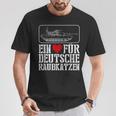 Ein Herz Für Deutsche Rraukwaren Tank Driver Military T-Shirt Lustige Geschenke