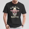 El Dia De Los Muertos Day Of The Dead Skull Cappello Messicano Da Uomo Maglietta Regalos divertidos