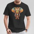 Elephant Mandala Elephant Print T-Shirt Lustige Geschenke