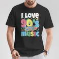 Me Encanta La Música De Los 90 Traje Retro Para Amantes De La Música De Los 90 Camiseta unisex Regalos divertidos