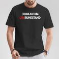 Endlich Im Unruhestand Senior Retiree T-Shirt Lustige Geschenke