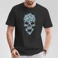 Esqueleto Con Tiburón Esqueleto Con Tiburón Camiseta unisex Regalos divertidos