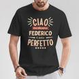 Federico Idea Regalo Personalizzata Nome Divertente Maglietta Regalos divertidos