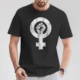 Feminism Fist For Beginners And Feminists T-Shirt Lustige Geschenke