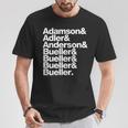 Ferris Bueller's Day Off Adamson & Eagle & Anderson T-Shirt Lustige Geschenke