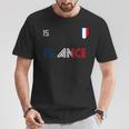 Francia Retro Fútbol Bandera Francesa Camiseta unisex Regalos divertidos