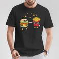 Burger And Pommes Friends Cheeseburger Hamburger T-Shirt Lustige Geschenke