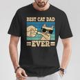 Cat Retro Best Cat Dad Ever Cat Lover T-Shirt Lustige Geschenke